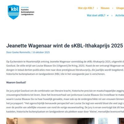 sKBL Ithakaprijs pagina